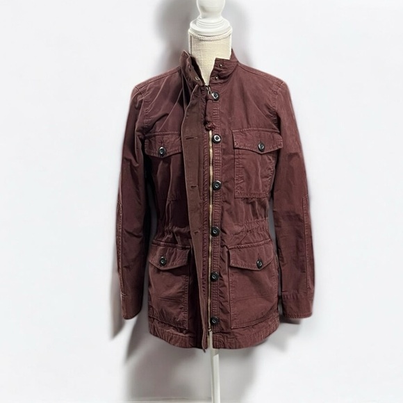 Lucky Brand Cotton Utility Canvas Field Military Denim Jacket Size Small - Picture 5 of 12